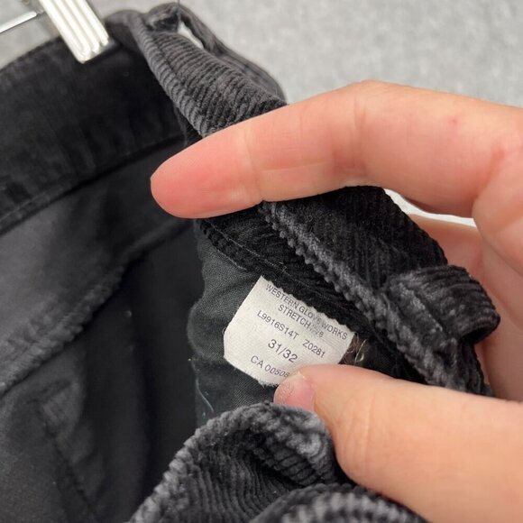 Silver Jeans Womens Corduroy Bootcut Pants Size 31 Black Classic Neutral - Picture 7 of 13
